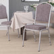 Black Vinyl/Black Frame |#| Crown Back Stacking Banquet Chair in Black Vinyl - Black Frame