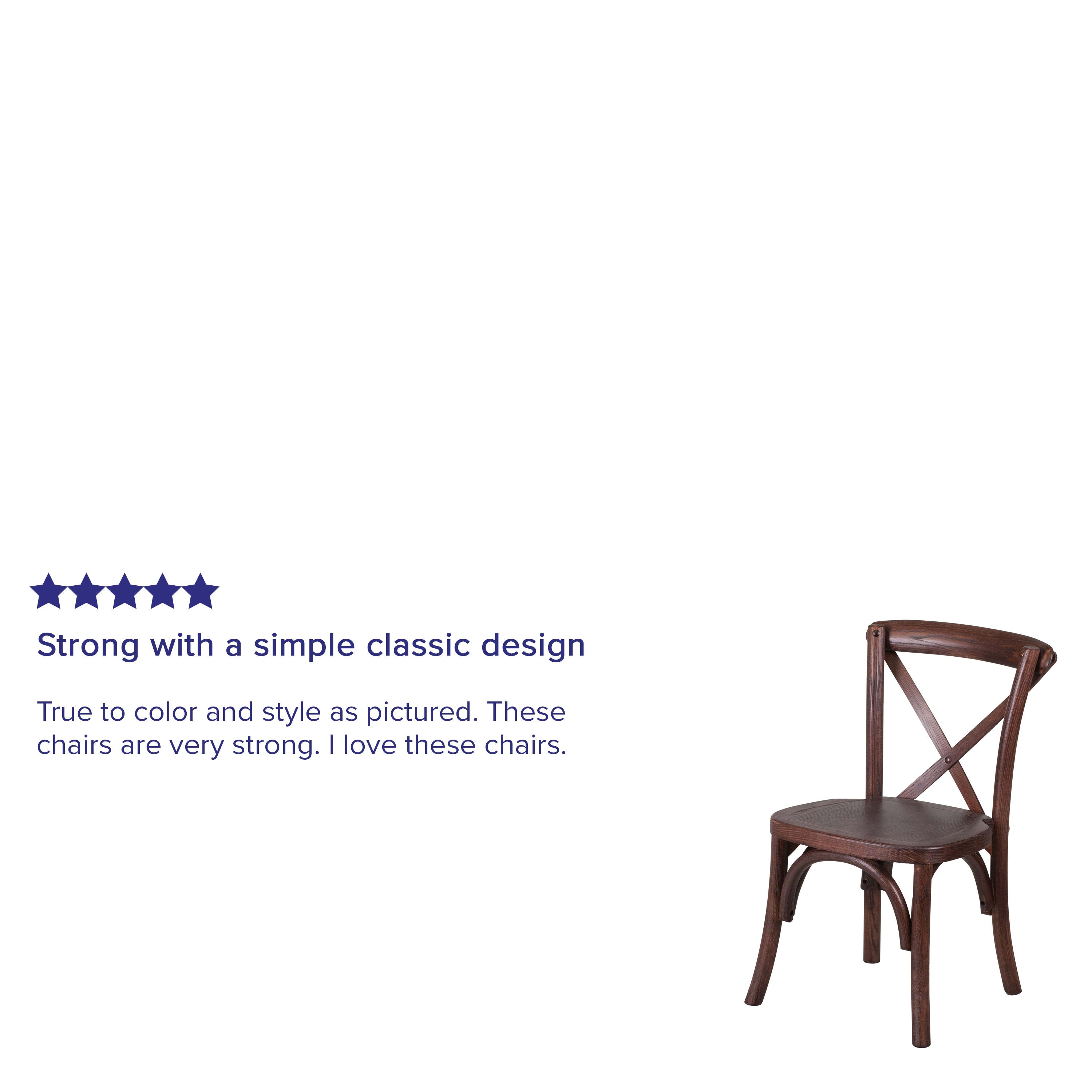 Kids cross back chair sales