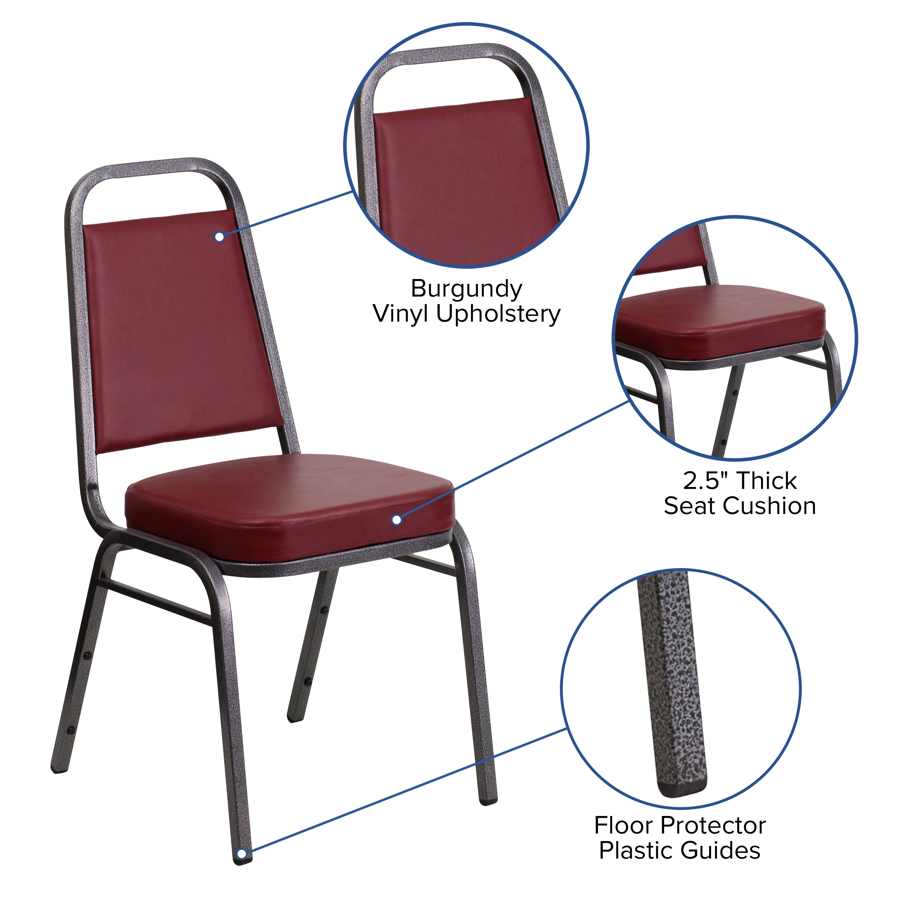 Trapezoidal Back Banquet Chair FD BHF 1 Stack Chairs 4 Less