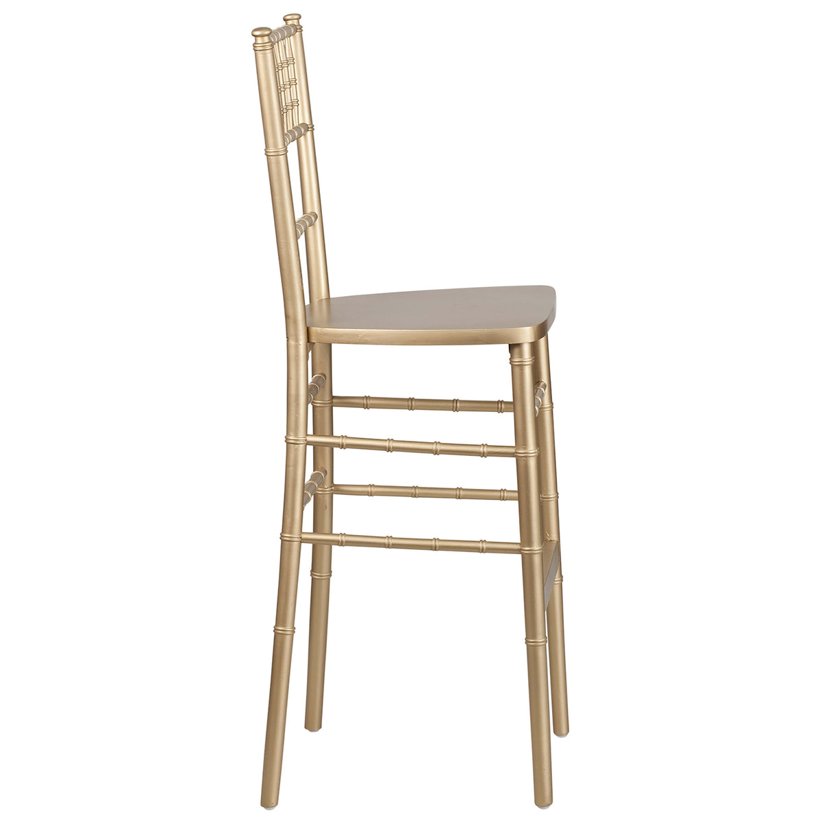 Gold Wood Chiavari Event and Hospitality Stacking Barstool