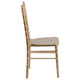 Gold |#| 1100lb. Capacity Gold Wood Stackable Chiavari Event Chair