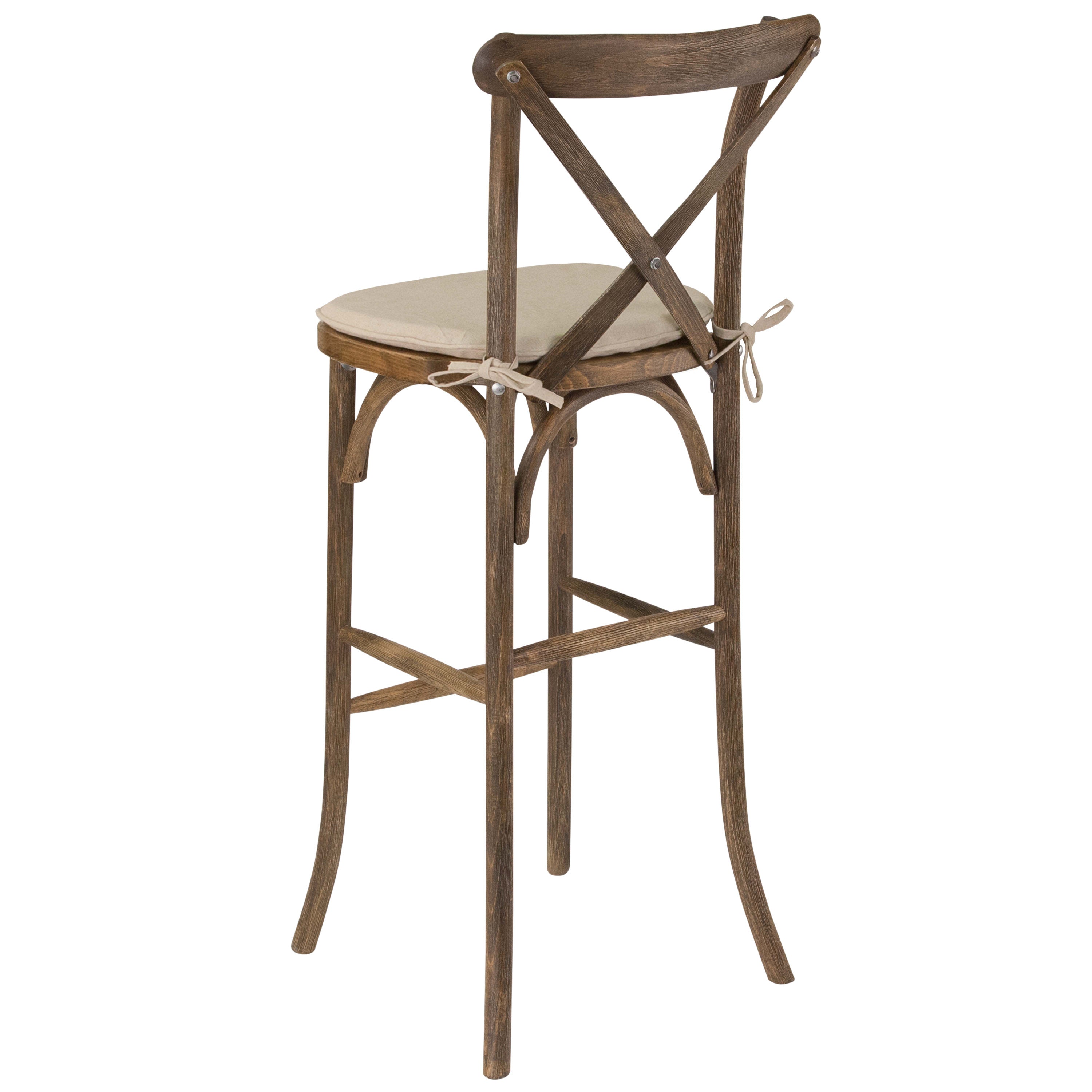Cross back bar stools best sale
