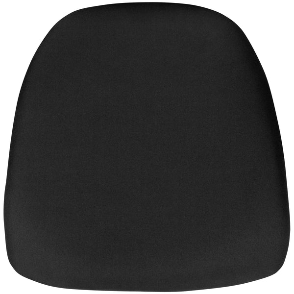 Black |#| Hard Black Fabric Chiavari Chair Cushion - Event Accessories - Chair Cushions