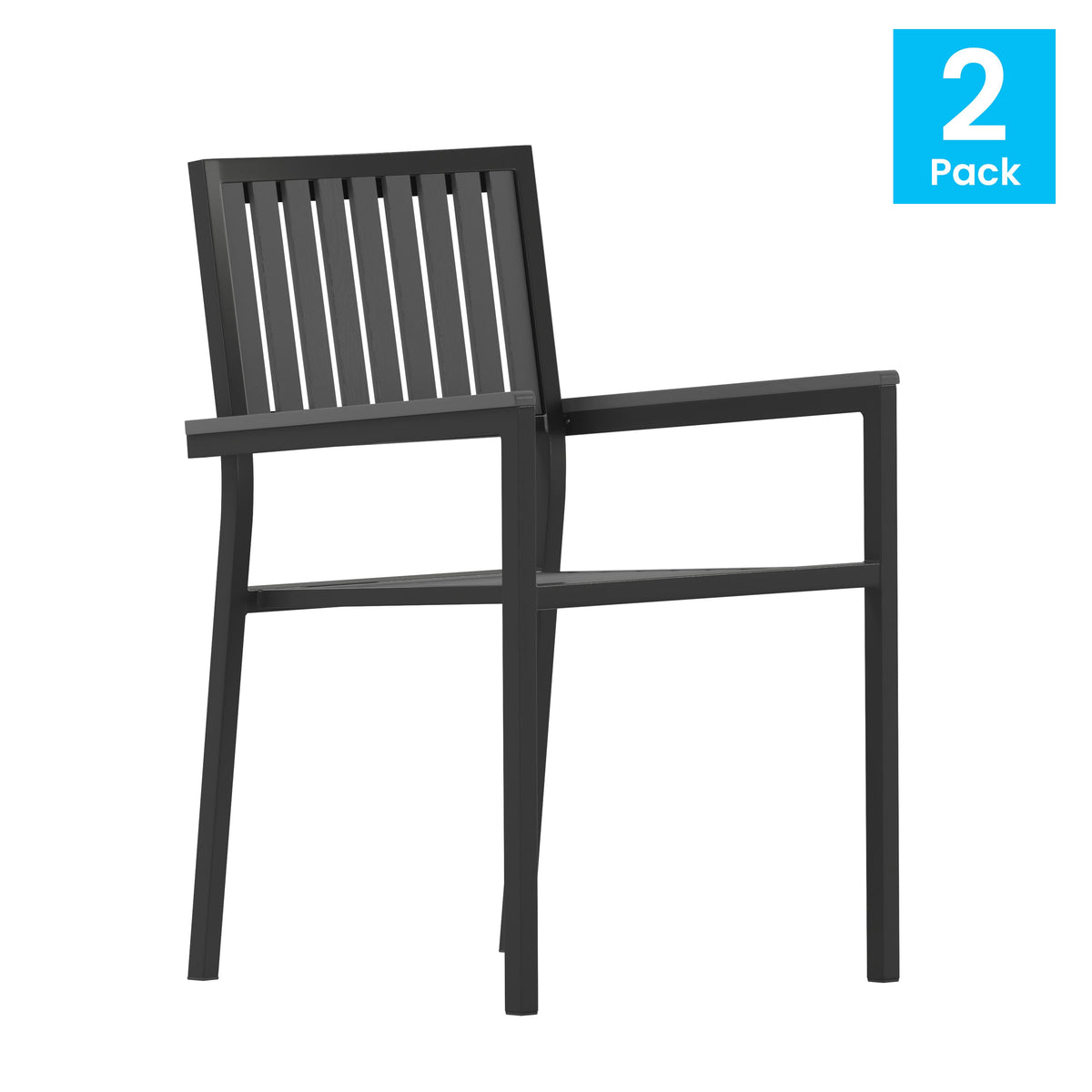 Outdoor Chair Less 2PK Outdoor Patio Chairs 2-SB-A268C- – Stack Chairs 4 Less