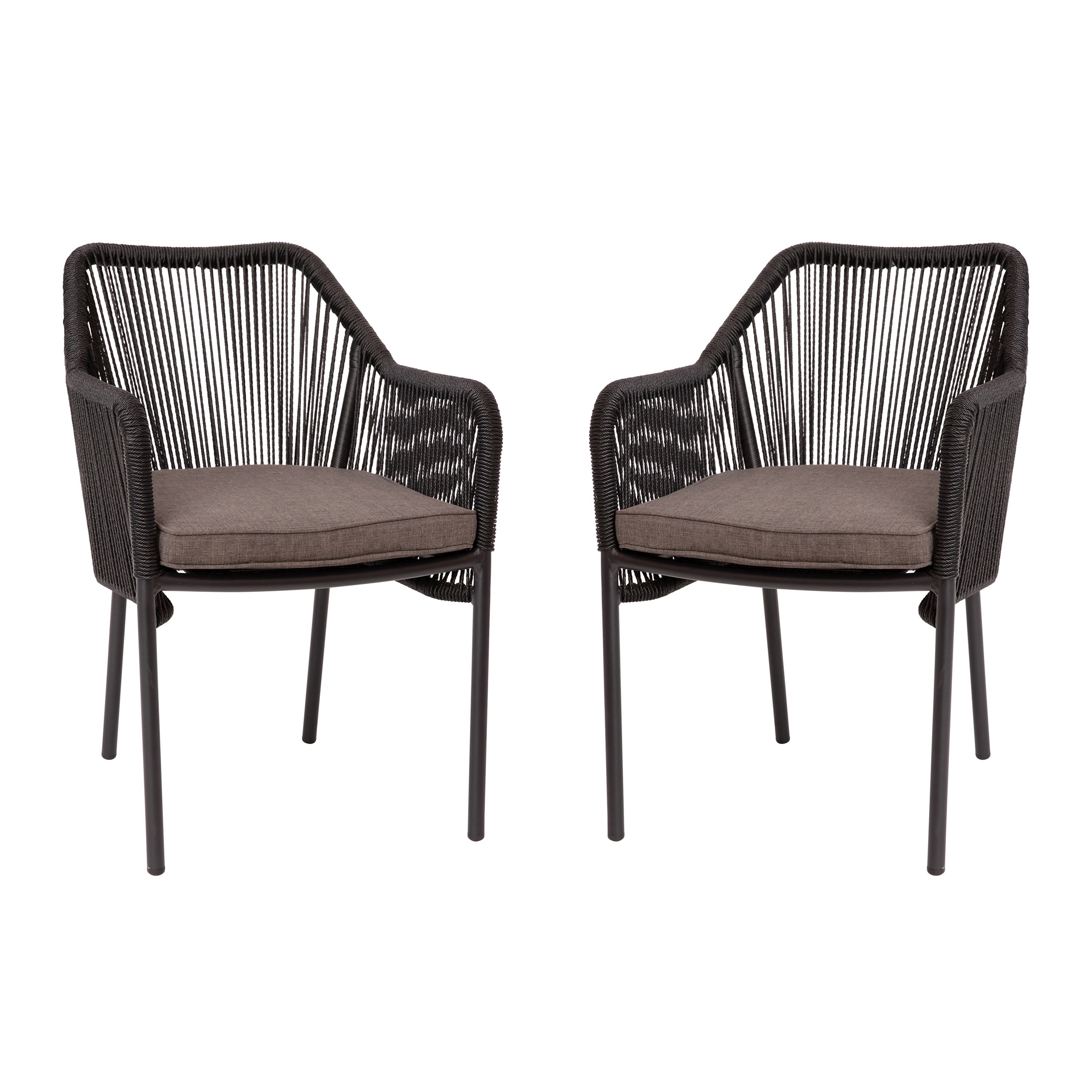 midway 2pk metal patio club chairs