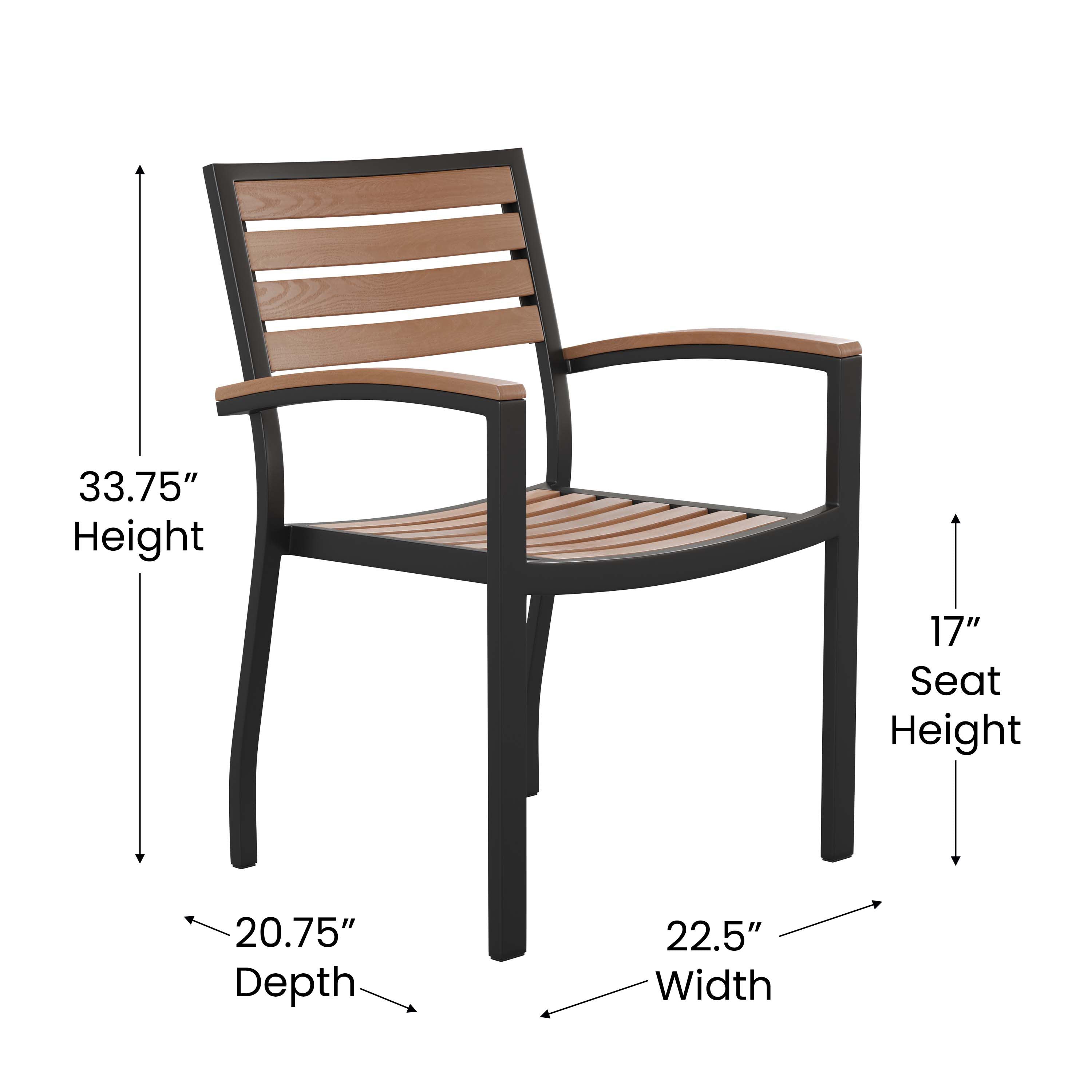 Patio chair height online