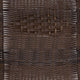 Aluminum and Dark Brown |#| Commercial Aluminum and Dark Brown Rattan Indoor-Outdoor Restaurant Stack Chair