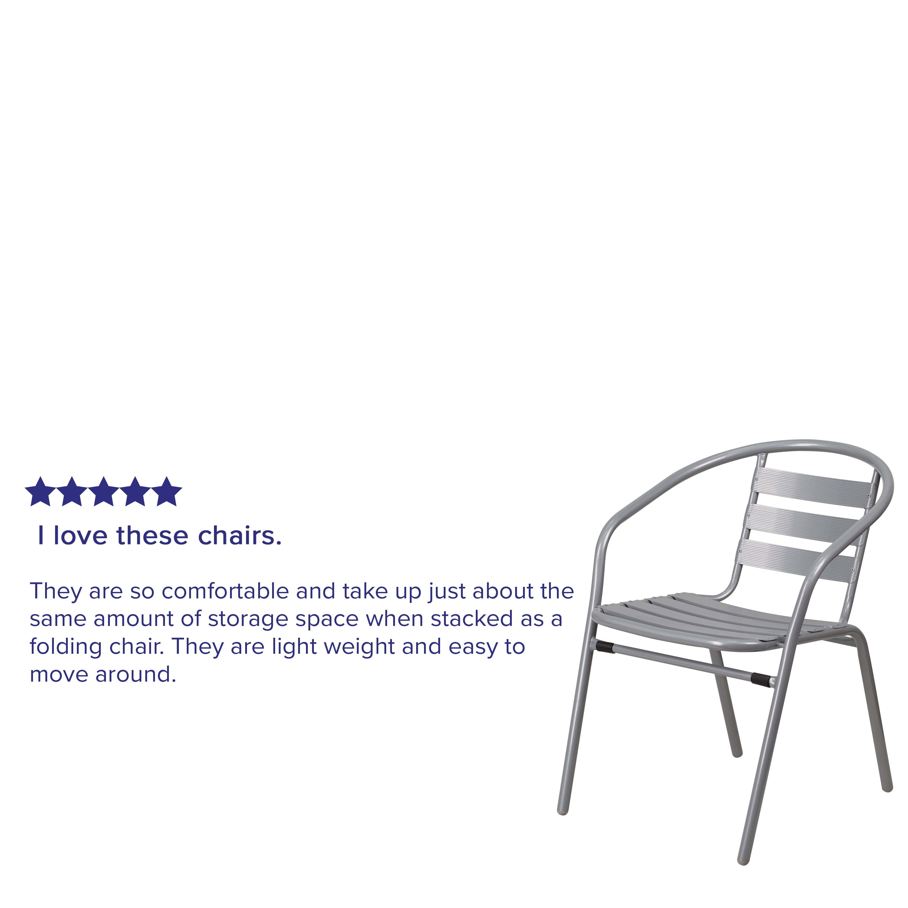 Black metal restaurant stack hotsell chair with aluminum slats
