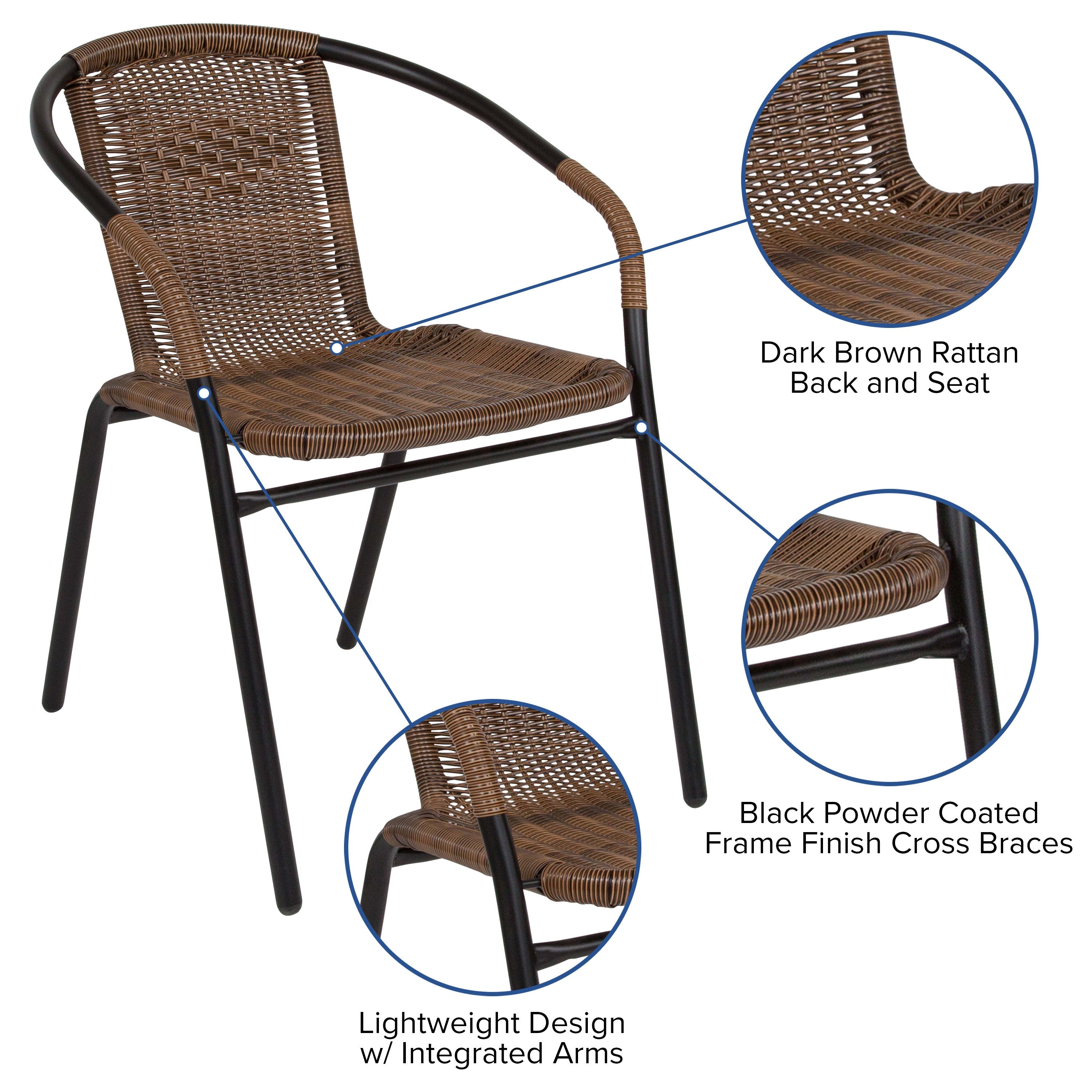 Cafe curved deals back stacking chairs