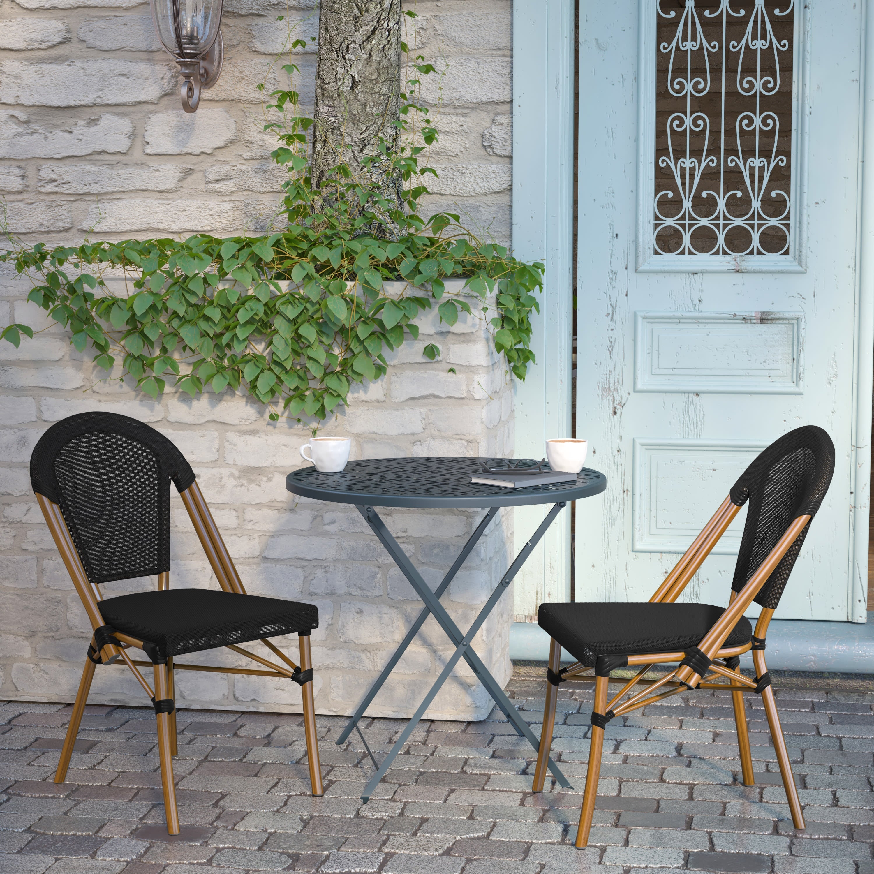 French Cafe Chair SDA AD642107 Stack Chairs 4 Less