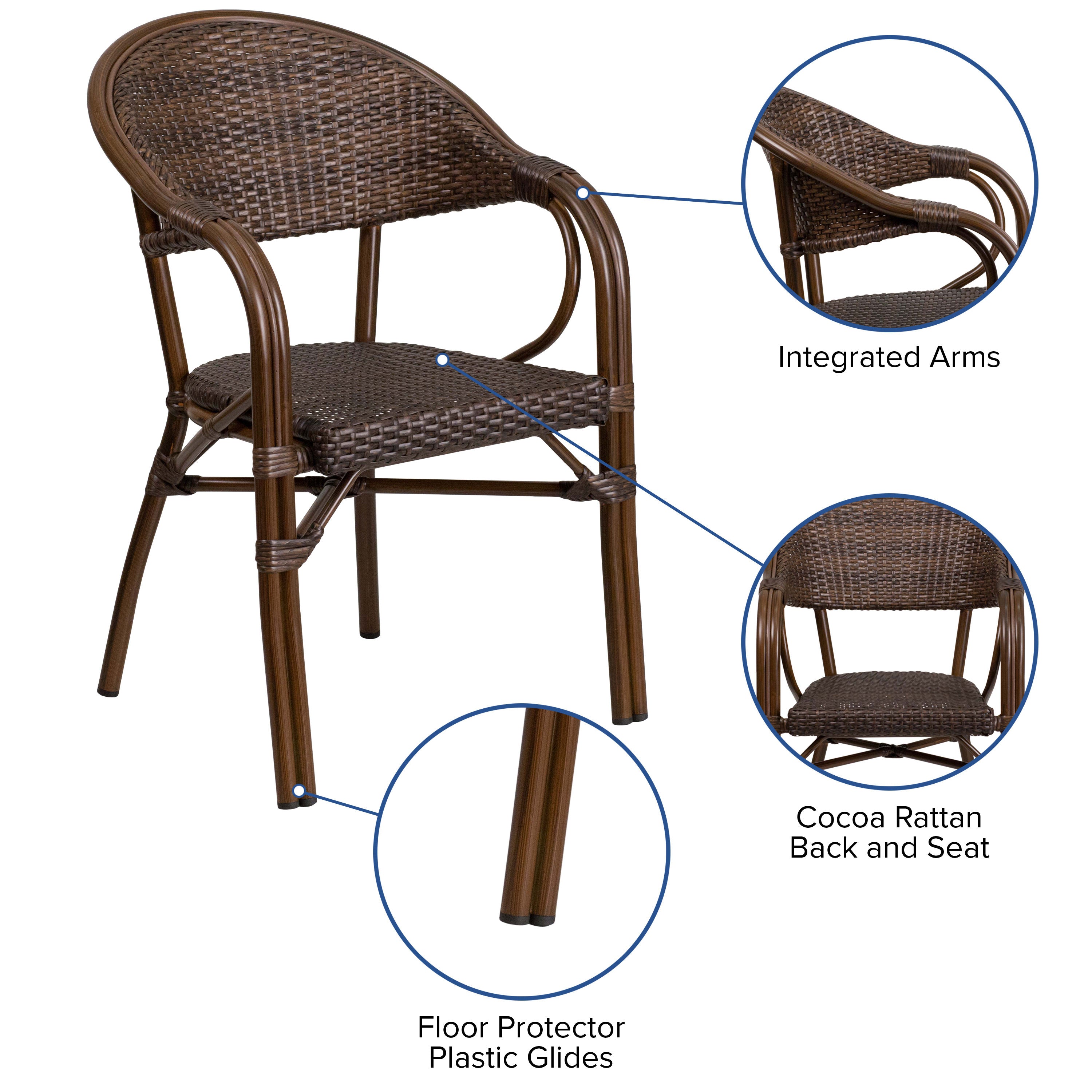 Milano stacking garden chair sales
