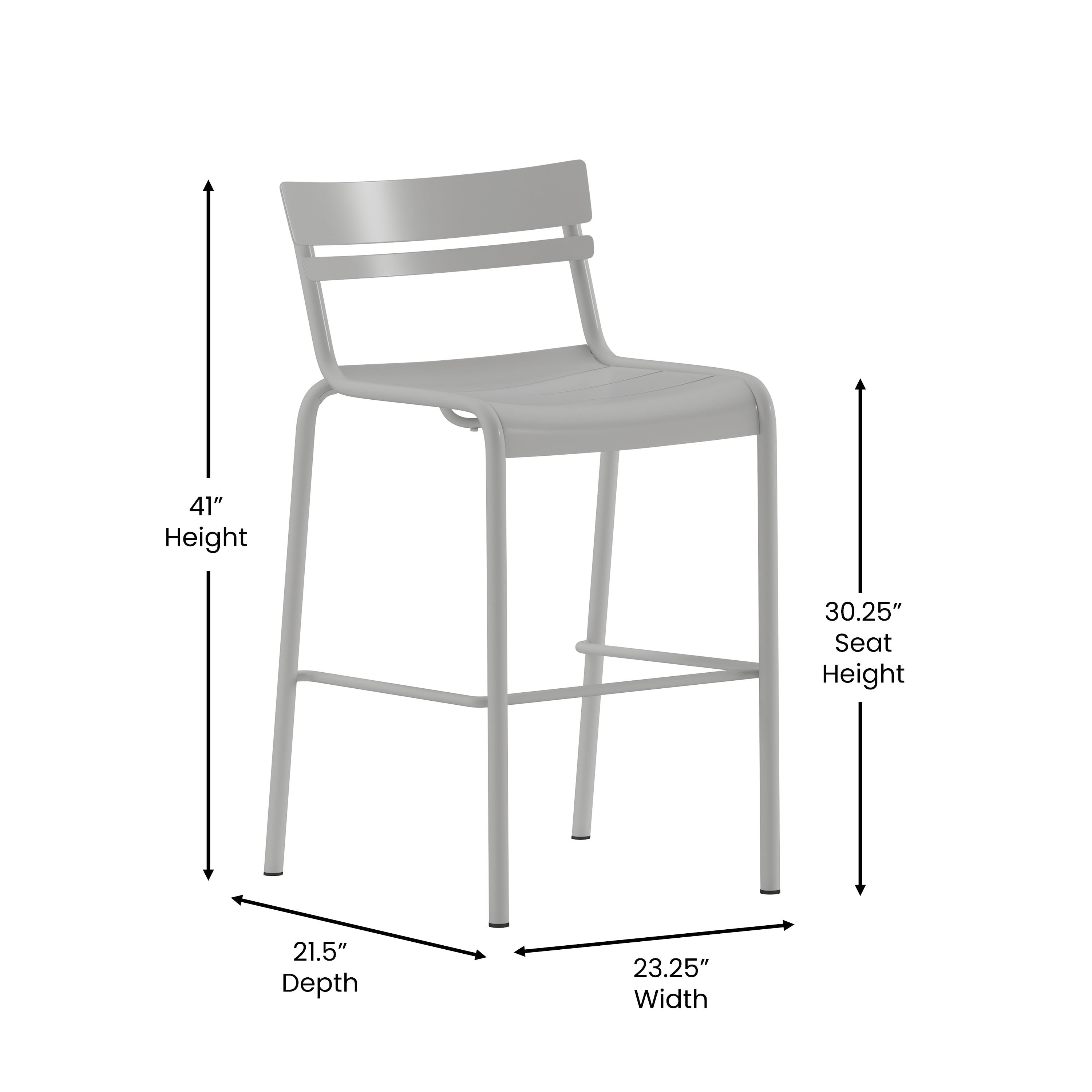Steel Bar Stool XU CH 10318 B Stack Chairs 4 Less