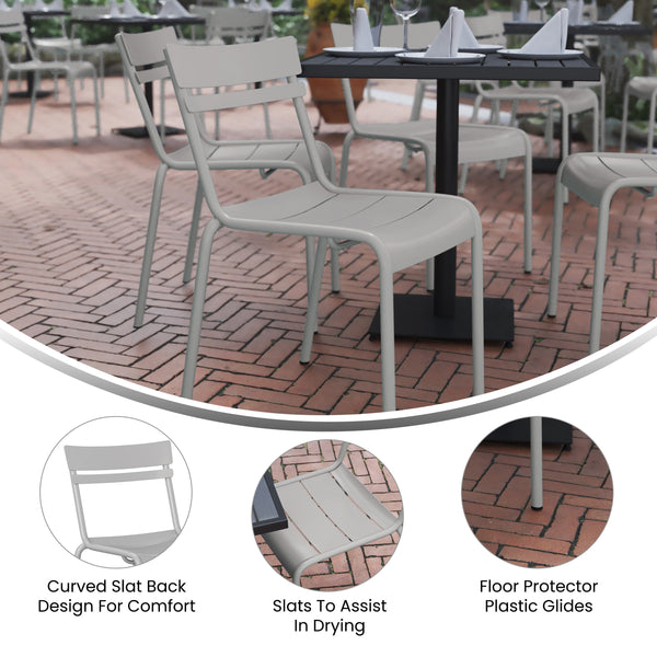 Steel Armless Chair XU-CH-10318- – Stack Chairs Less