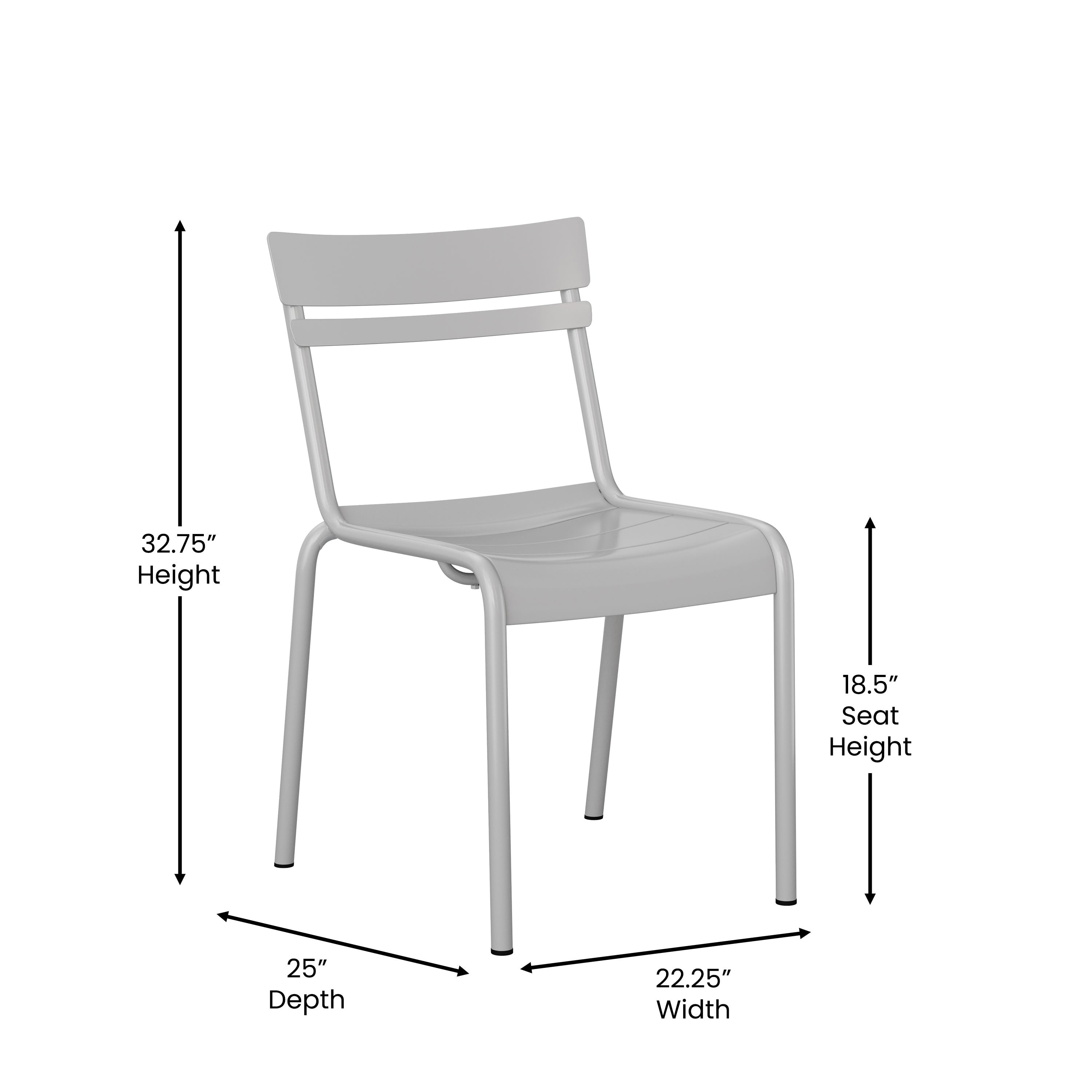 Armless steel chair discount