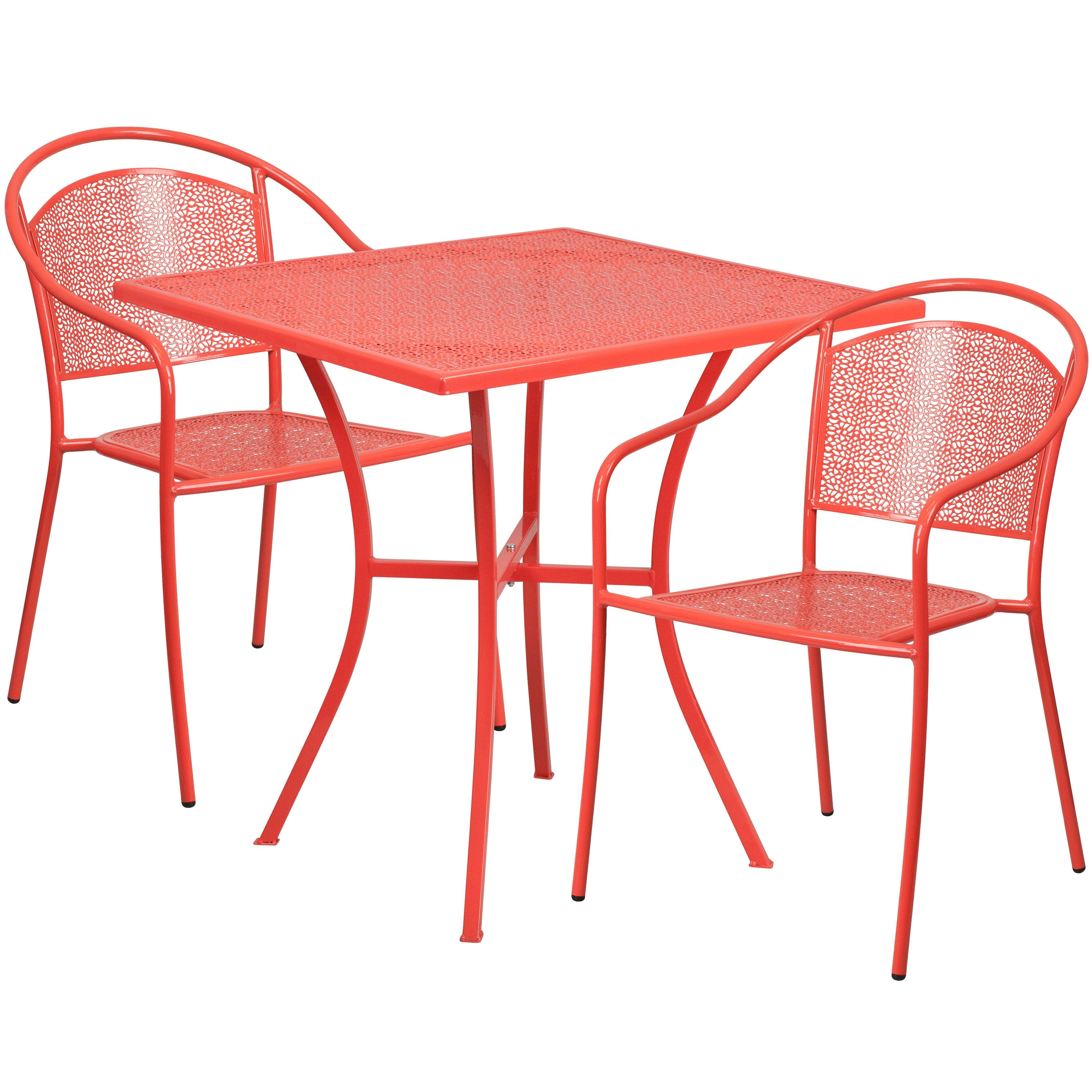 Small round patio table and 2 chairs outlet