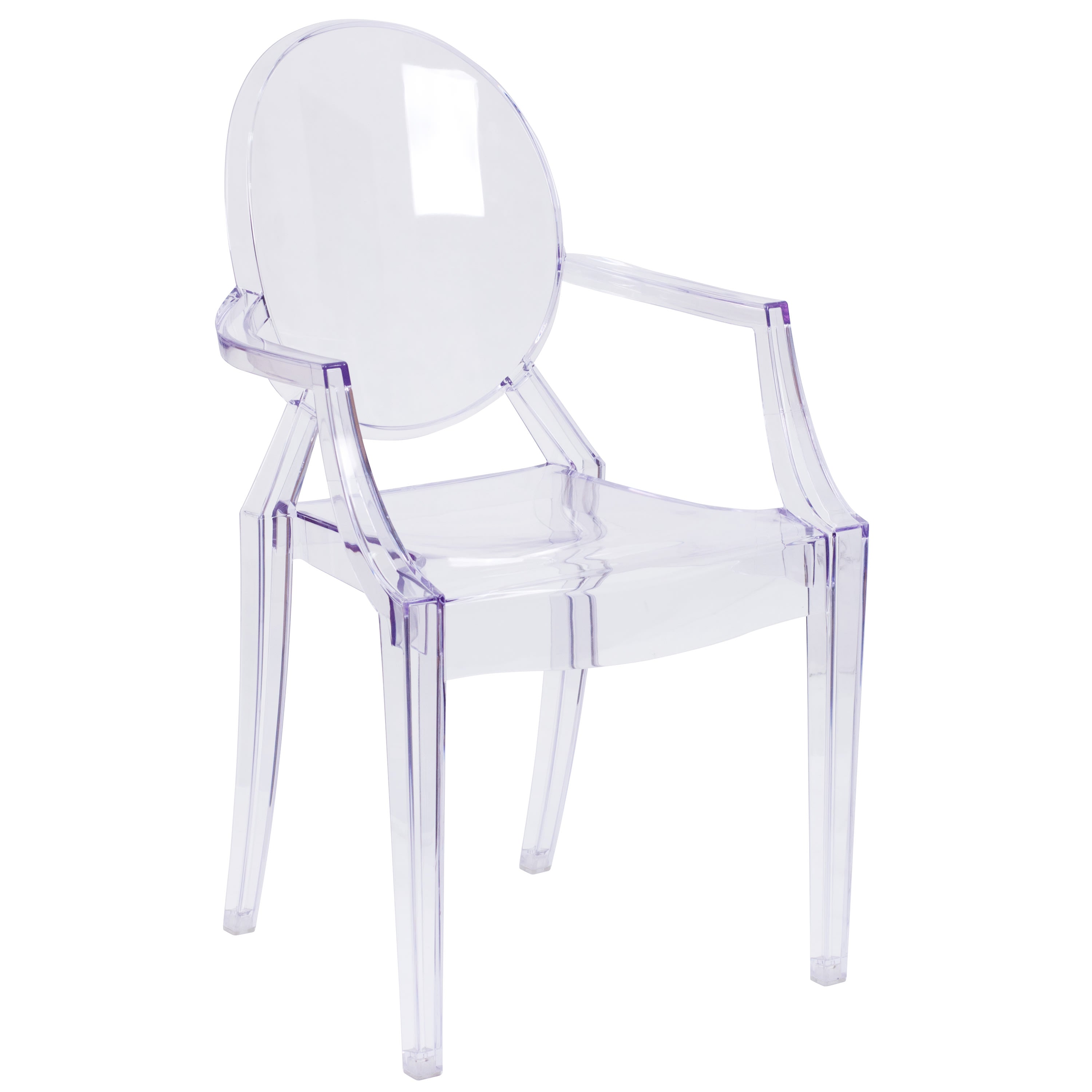 Ghost chair without arms clearance