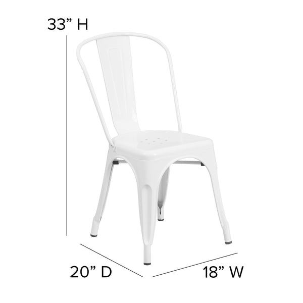 White/Mint Green |#| All-Weather Commercial Stack Chair & Poly Resin Seat - White/Mint