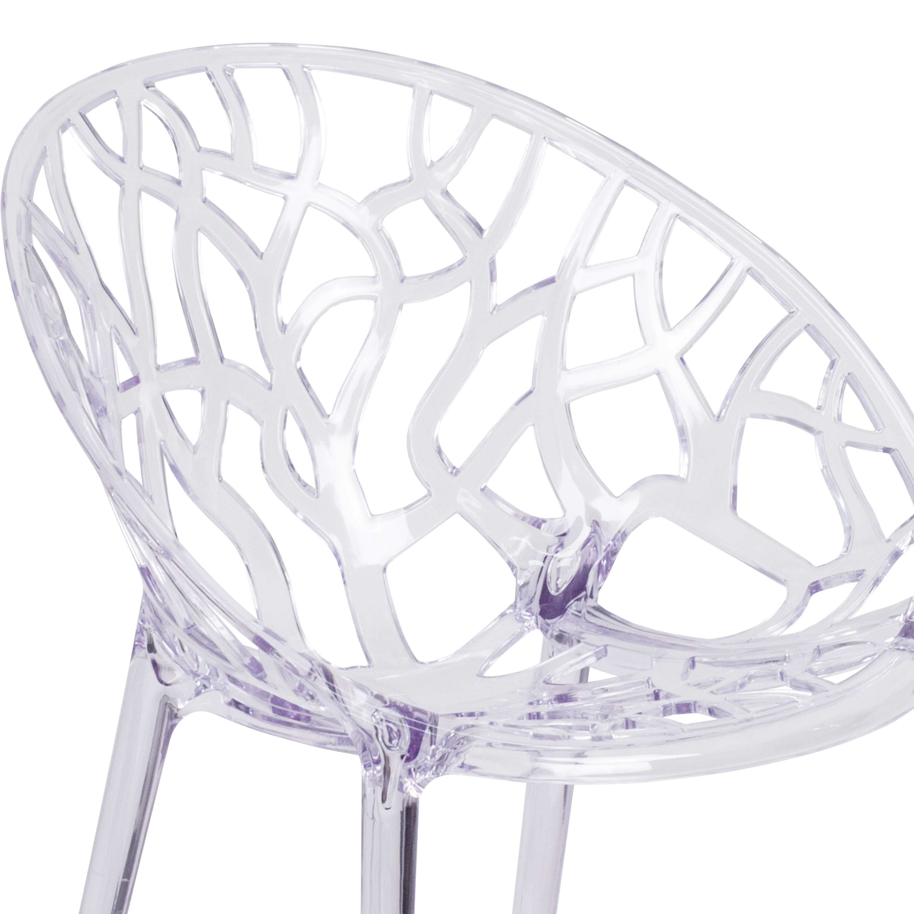 Transparent side chair store
