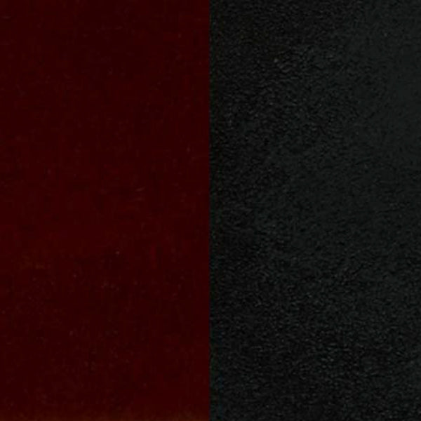 Burgundy Vinyl Seat/Black Metal Frame |#| Black Two-Slat Ladder Back Metal Restaurant Barstool - Burgundy Vinyl Seat