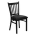 Vertical Back Metal Restaurant Chair