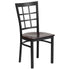 Window Back Metal Restaurant Chair