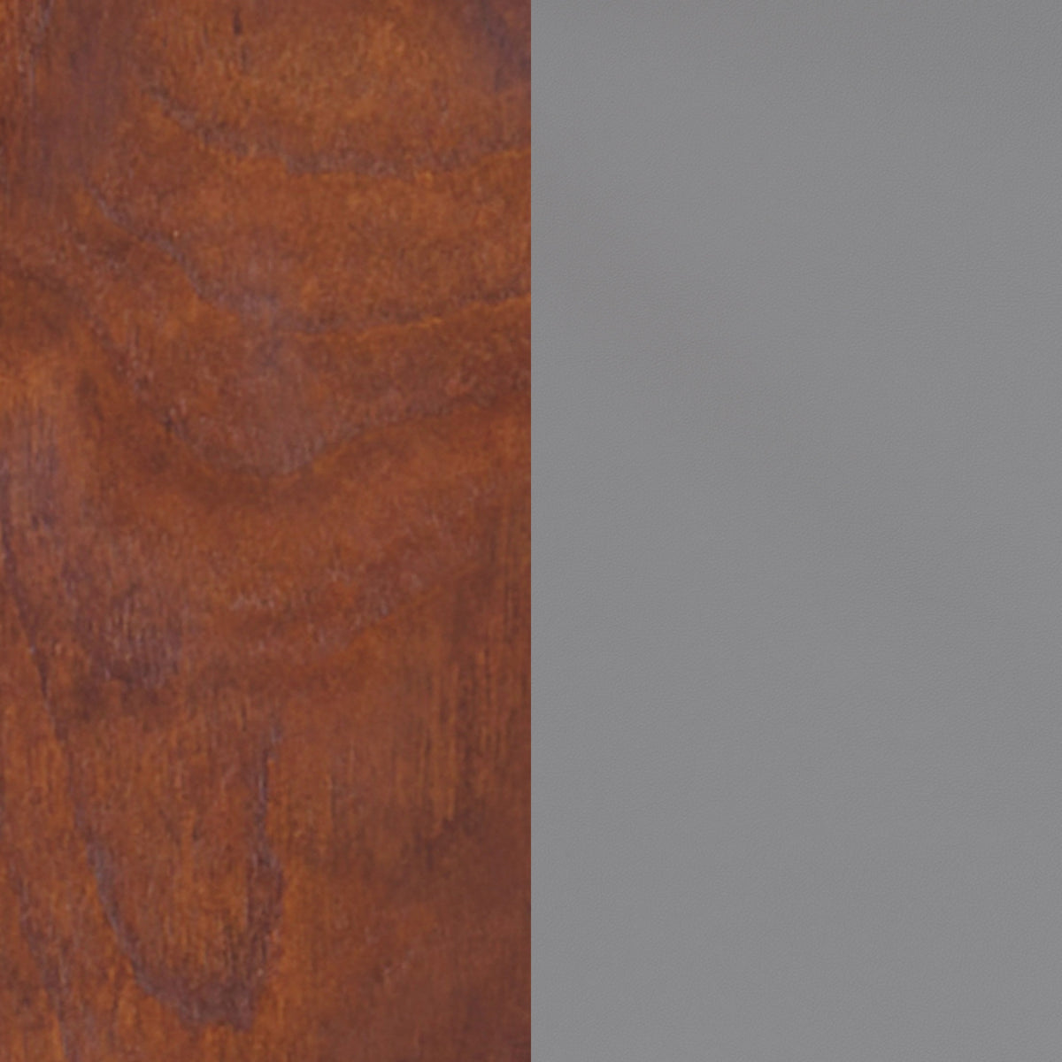 Walnut Wood Back/Gray Vinyl Seat |#| Commercial Metal Barstool with Vinyl Seat and Wood Boomerang Back-Gray/Walnut