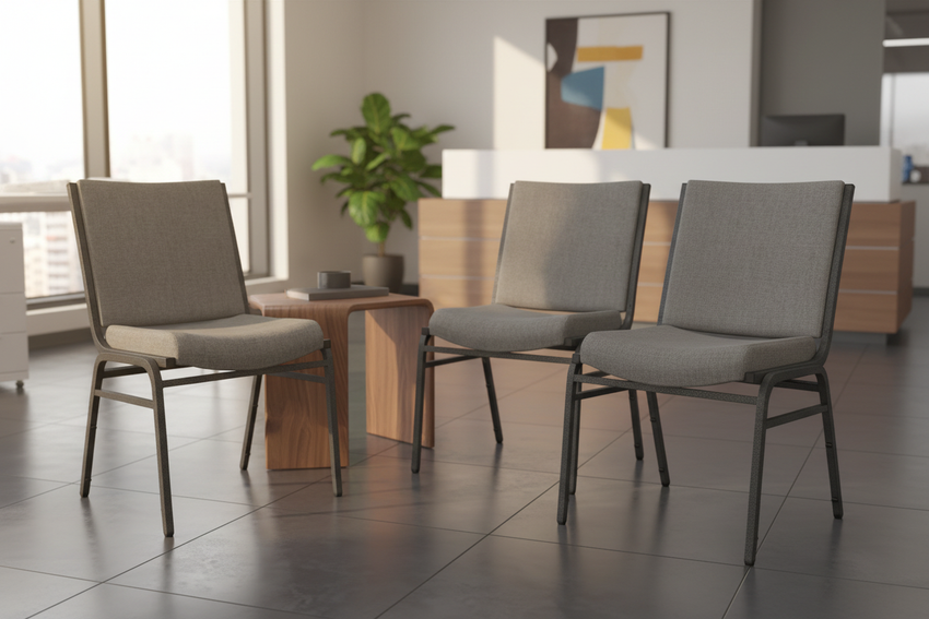 HERCULES Series Heavy Duty Stack Chair — Office Waiting Room Vignette