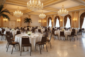 HERCULES Trapezoidal Back Banquet Chair – Grand Hotel Ballroom